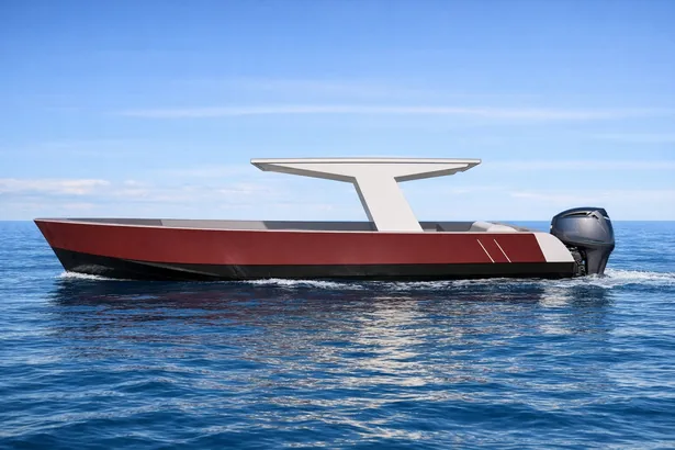 Modelagem 3D de lancha de esporte e recreio desenvolvida pela Nordmar Engenharia Naval